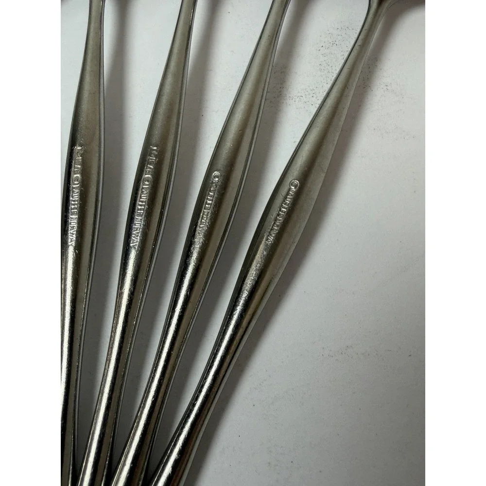 5 Salad Forks‎ DESIGN 3 Lauffer/Towle 18/8 Satin Stainless Steel Norway